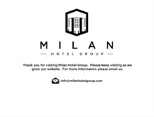 Tablet Screenshot of milanhotelgroup.com